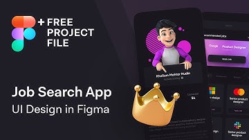 Online Job Search App UI Design in Figma | Web Design Speedart Tutorial + Free .fig Project