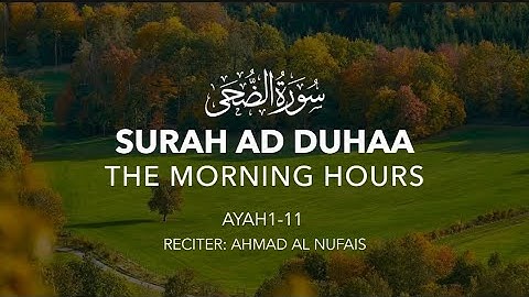سورة الضحى مترجمة | أحمد النفيس | Surah Al Duhaa | Ahmad Al Nufais | English Translation