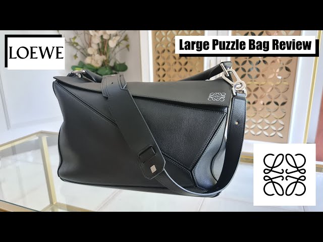 LOEWE LARGE PUZZLE BAG IN BLACK || REVIEW, PROS AND CONS - YouTube