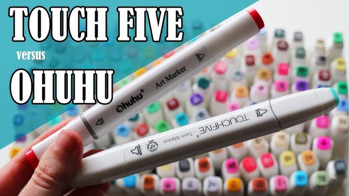 CHEAPEST MARKERS EVER ?? I'M REALLY SURPRISED! Touch cool markers 60 color  set review + illustration 