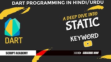 Static in Dart Lec#13 | hindi/urdu Tutorial
