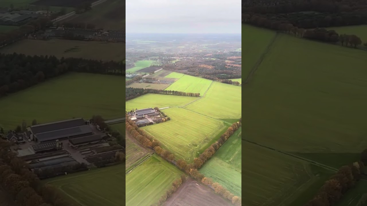 Eindhoven Airport (EIN) landing. Autumn colours