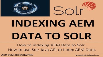AEM + Solr #5 | Indexing AEM data to solr using java API