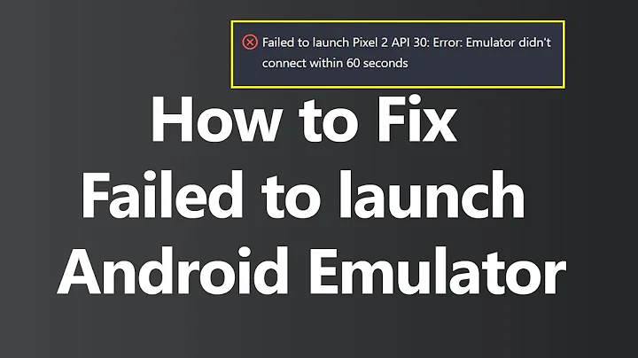 Fix Failed to Connect Android Emulator (Hindi)