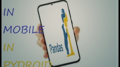 HOW TO DOWNLOAD AND RUN PANDAS IN MOBILE IN PYDROID3 || VERY SIMPLE