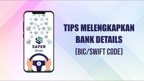 Cara Lengkapkan Bank Details (Swift Code Bank)