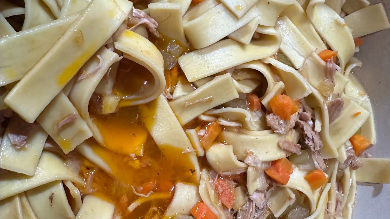 Emily’s Chicken Noodle from the Tucci Table cookbook