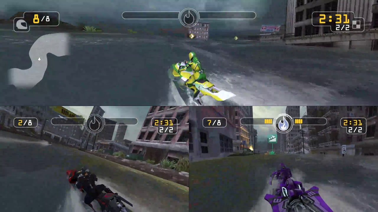 N64 Riptide Riptide GP: Renegade (4 Players) Family Gameplay Live Streaming - YouTube