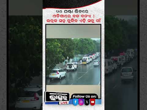 24 ଘଣ୍ଟା ଭିତରେ ଓଡ଼ିଶାରେ ବଡ଼ ବନ୍ୟା #ytshorts #shorts #cyclone #odishabhaskar #odishaweather