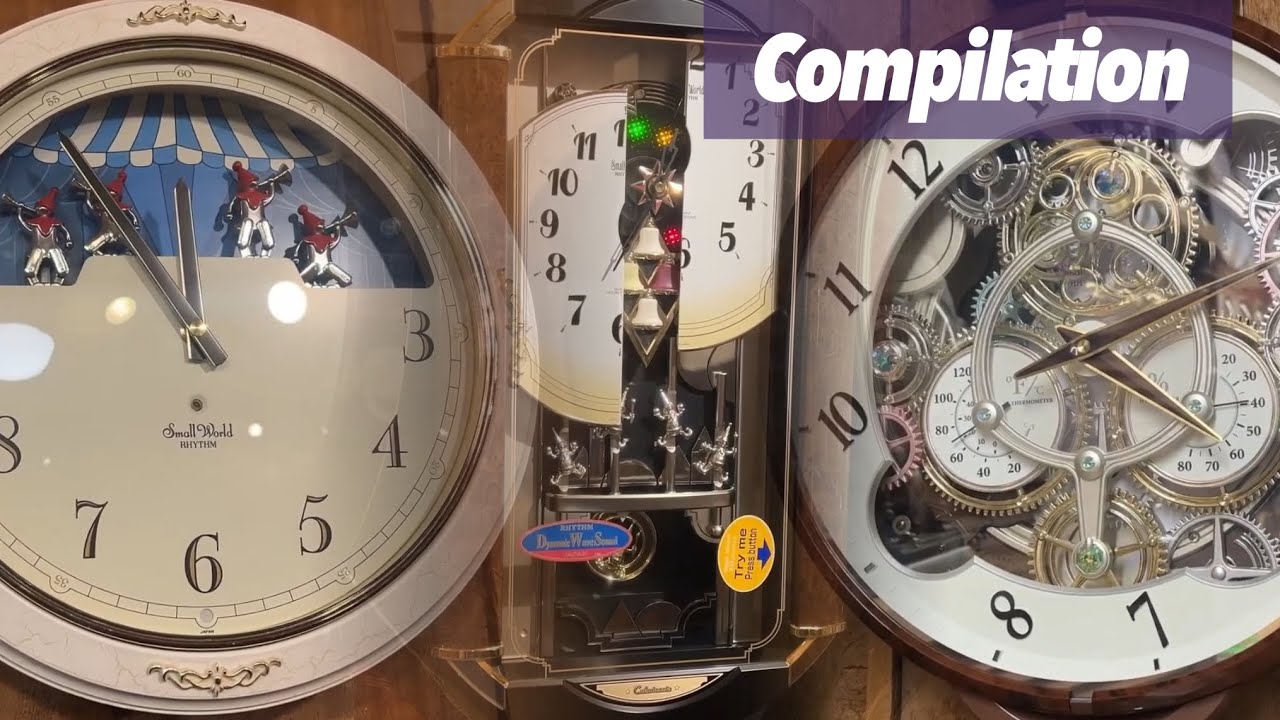Rhythm Clocks with Opening Faces & Moving Dials at Champ's Clock