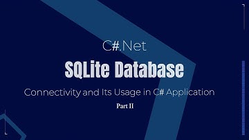 SQLite Database with C# Net Part 2 #sqlite #connection
