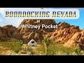 Boondocking Nevada - Whitney Pocket