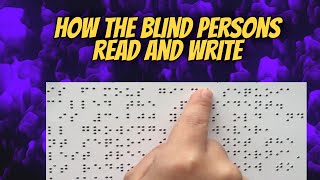 How Is Blind Person Read And Write | What Is Braille Script | Brail Learning Tutorial (Introduction)