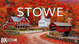 Full Stowe, Vermont Autumn 8K 🍁 Mount Mansfield, Fall Colors & Scenic Mountain Roads 🍁AUTUMN 8K Guide