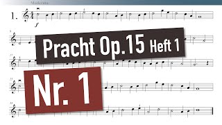Robert Pracht - Neue Violin Etüden Op. 15 (Heft 1) - Nr. 1