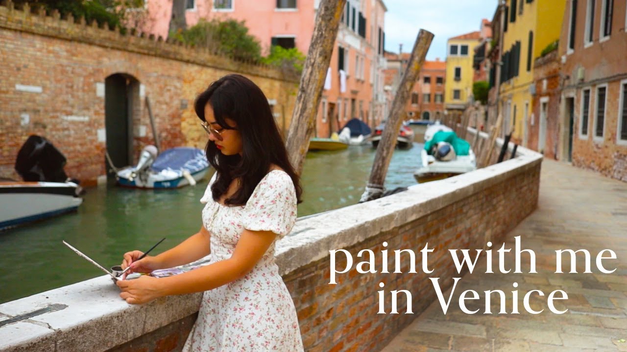 найти красоту в элегантном распаде    рисуй акварелью вместе со мной | Италия влог 3