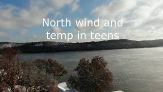 First Snow Fall at Lake of the Ozarks November 2018