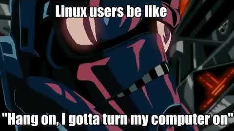linux users be like