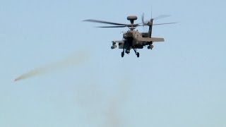 AH-64 Apache Helicopter in Action - Rocket Launch, Machine Gun Live Fire screenshot 5