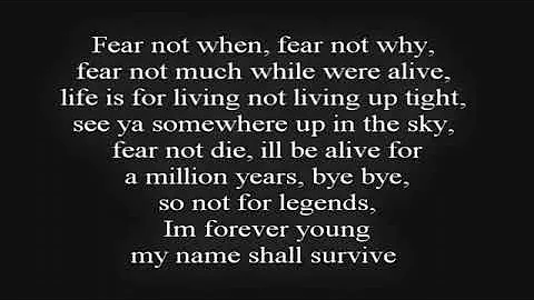 Jay z ft Mr Hudson  forever young.  lyrics