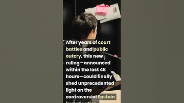 Epstein Grand Jury Records Unsealed Breaking Major Case News 2025