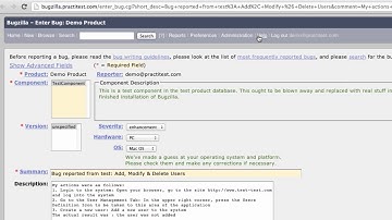 Bugzilla Integration Demo