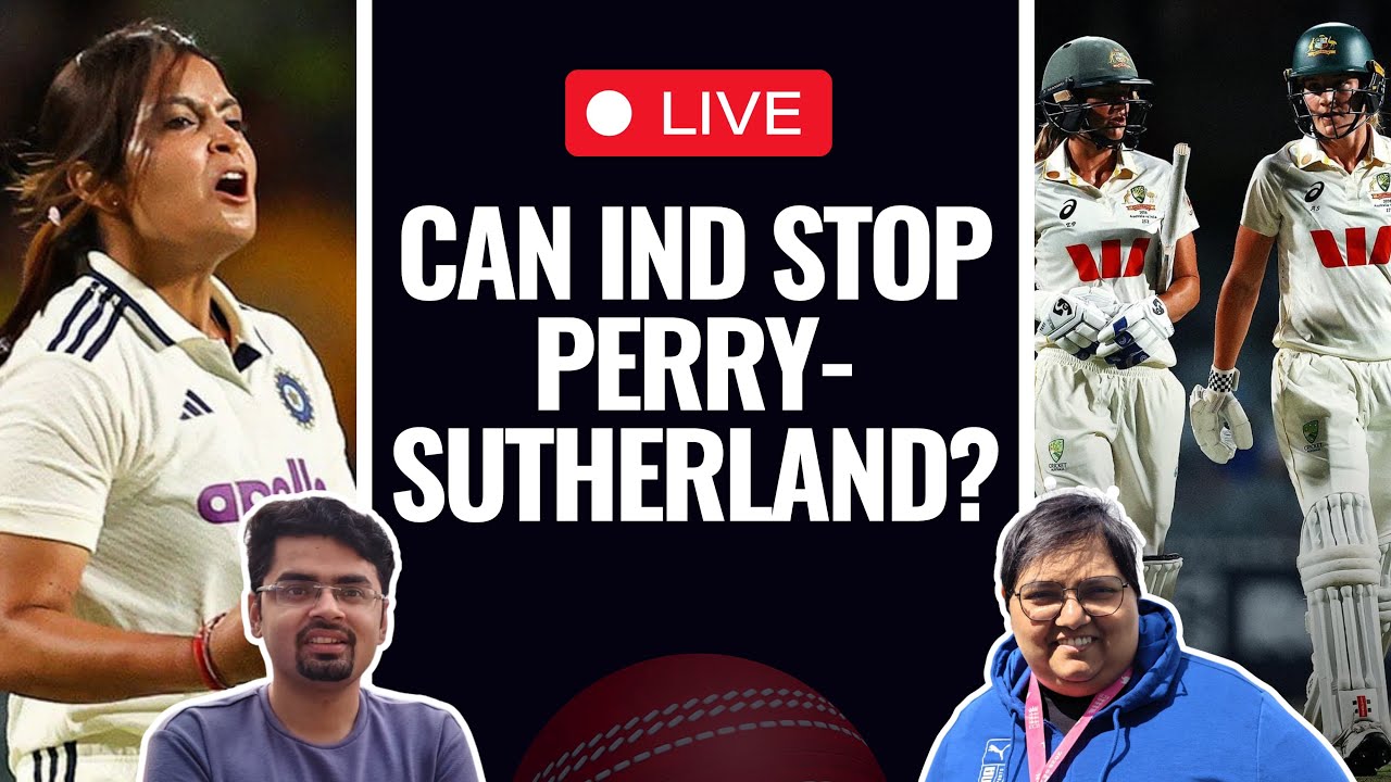 AUS-W vs IND-W, Test, Day 2: Can India stop Perry-Sutherland pair?
