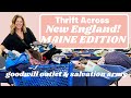 THRIFT WITH ME at The Goodwill Outlet in MAINE & Salvation Army with a Haul for Poshmark