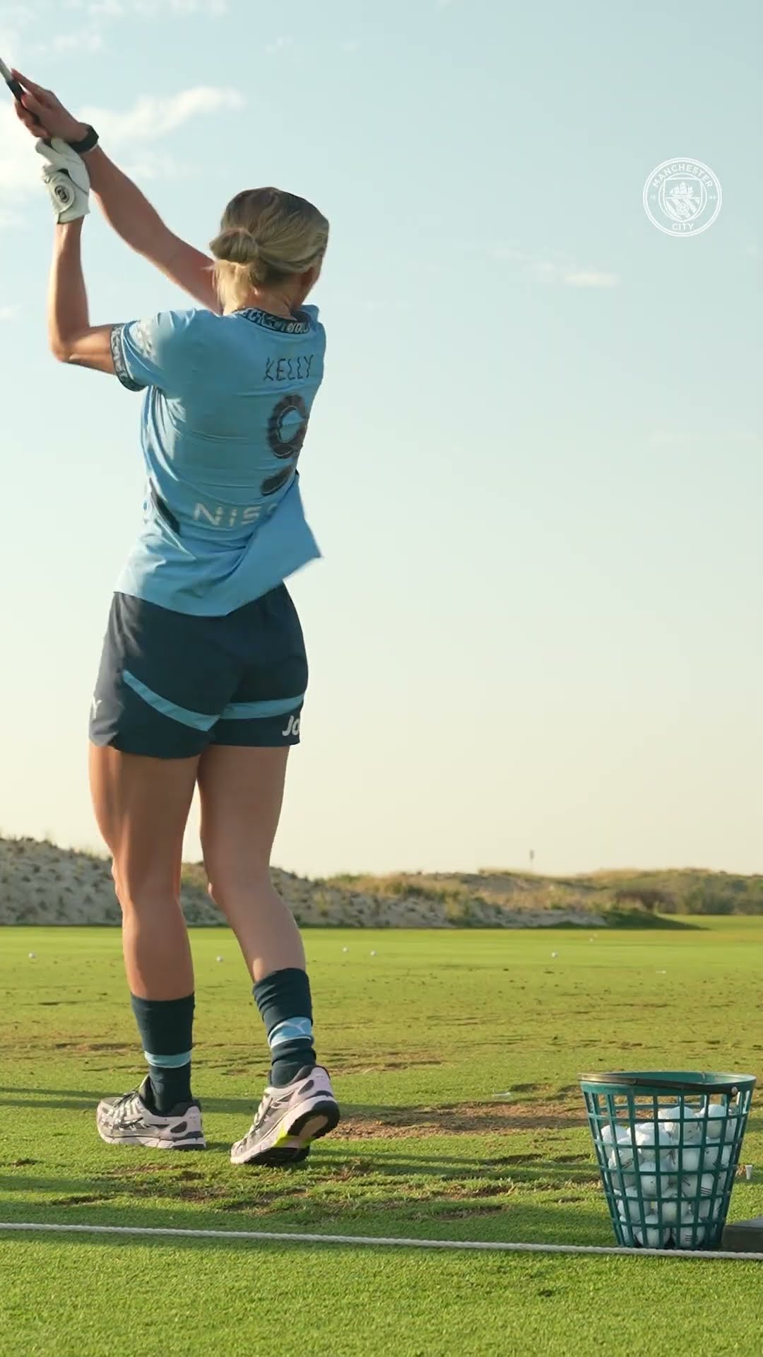 A change of sport??️‍♀️?  #football #mancity #golf #shorts #training