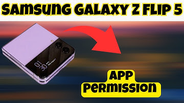 App Permission Samsung Galaxy Z Flip 5 || How to set app permissions || How to set apps settings