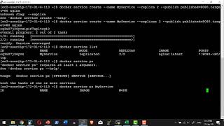Docker Swarm Service Start Task Details - Video 33