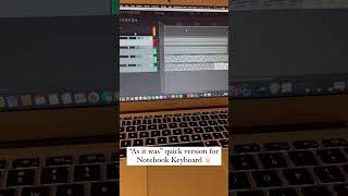 Quick midi version for notebook keyboard using Reaper and Reasons virtual instruments
