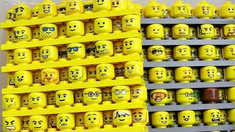 My LEGO minifig construction kit - 1,000s of organized parts!