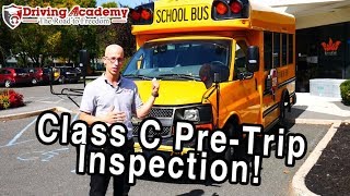 How to Perform a CDL Class C PreTrip Inspection 'School Bus'  Driving Academy