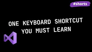 One Shortcut You Must Learn | Visual Studio | Short Programming Tips
