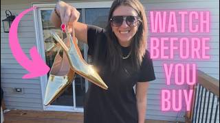Honest Review of my Gold Heels