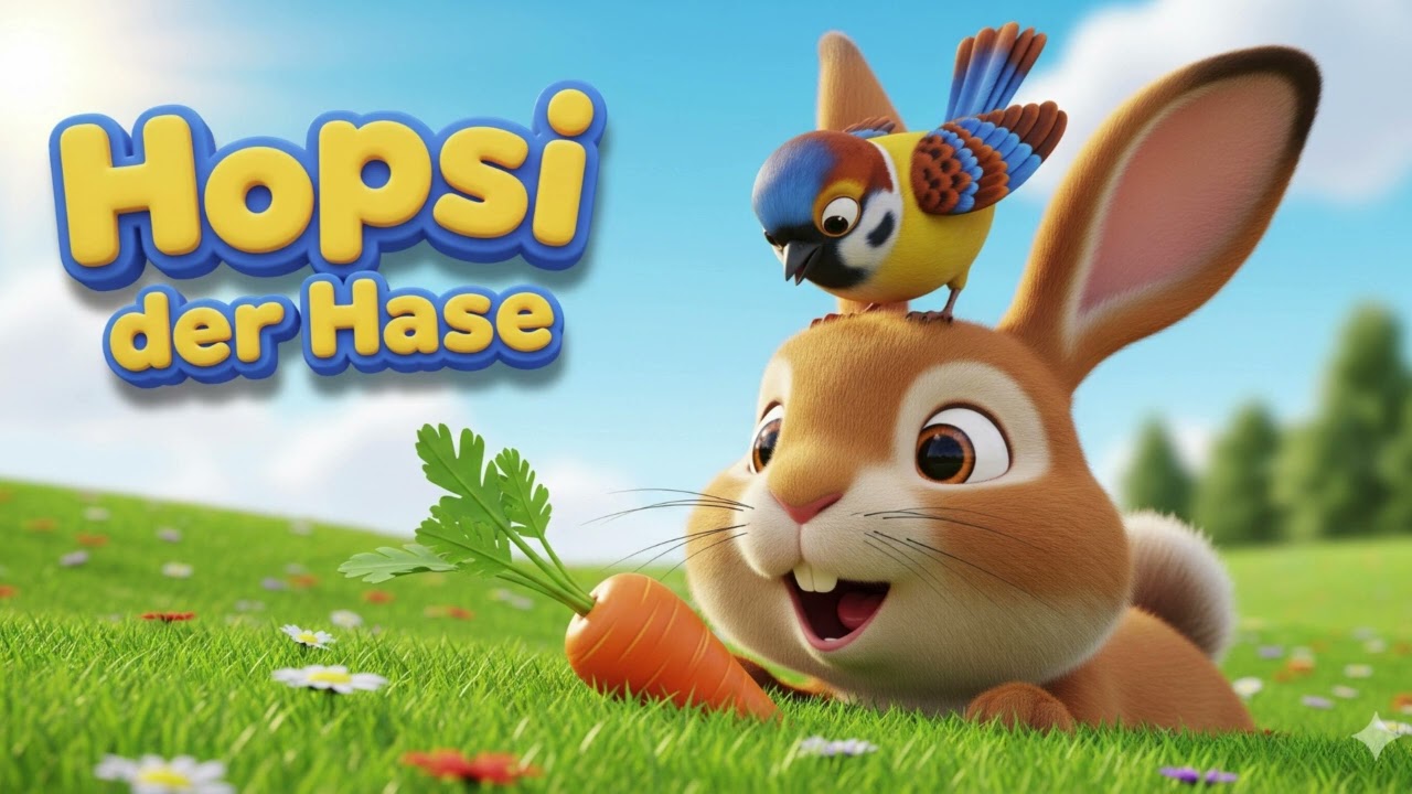 Hopsi der Hase 🐰 Kinderlied zum Mitsingen