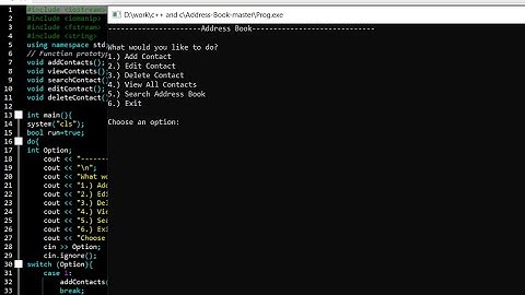 Address Booklist in C++ with source code | Source Code & Projects
