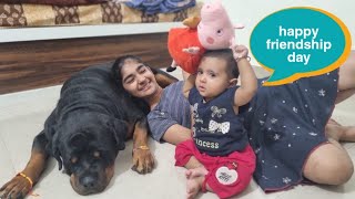Friendship Day celebration with jerry|| happy friendship day||funny dog video||