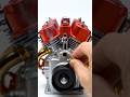 Mini 4-Cylinder Nitro Engine Roars to Life | Extreme Macro Startup#MiniEngine