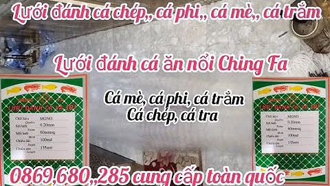 lưới đánh cá ăn nổi ching Fa _ lưới đánh cá mè _ lưới đánh cá phi - lưới cá chép - cá tra - cá trắm