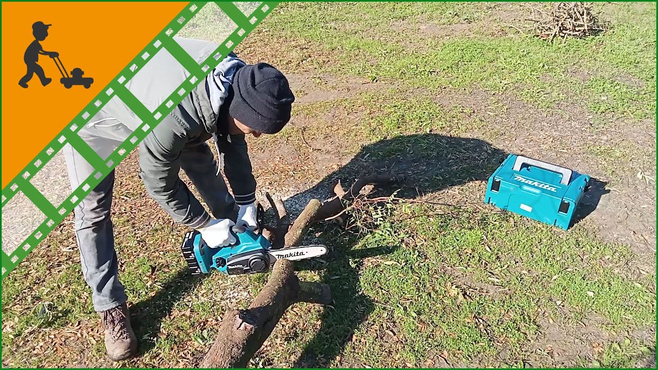 Makita battery-powered electric chainsaw - batteries and charger included Customer's video - YouTube
