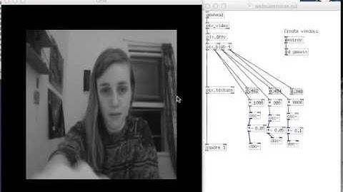 Webcam Theremin using Pure Data and GEM