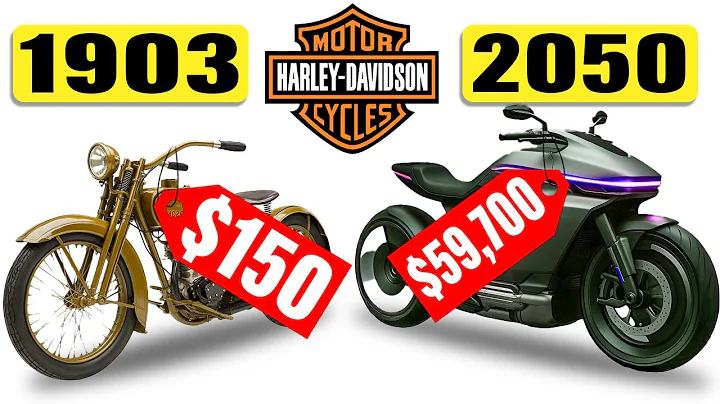 Harley-Davidson EPIC transformation from 1903 to 2050. The MOST popular motorcycles of all time