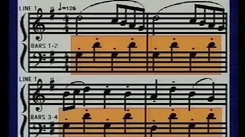 Bach Musette. Beginner piano lesson from "Learn th...