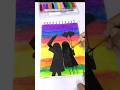 Friendship day easy painting #viral #ytshort #friends #friendshipday #shortsfeed #trebding