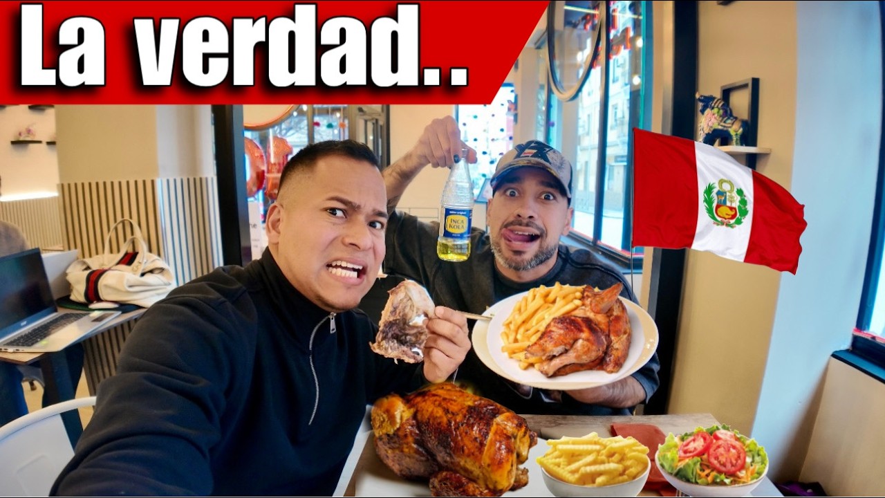 ¿Vale la pena comer POLLO A LA BRASA Peruano en Madrid? 🇪🇸😱