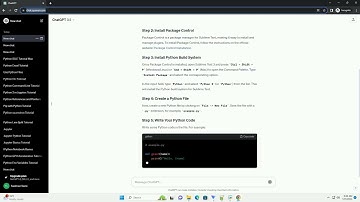 how to use python in sublime text 3