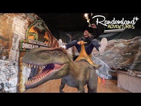 Riding a DINOSAUR! Tom Devlin’s Dinosaur Adventure near Las Vegas! Kid friendly!
