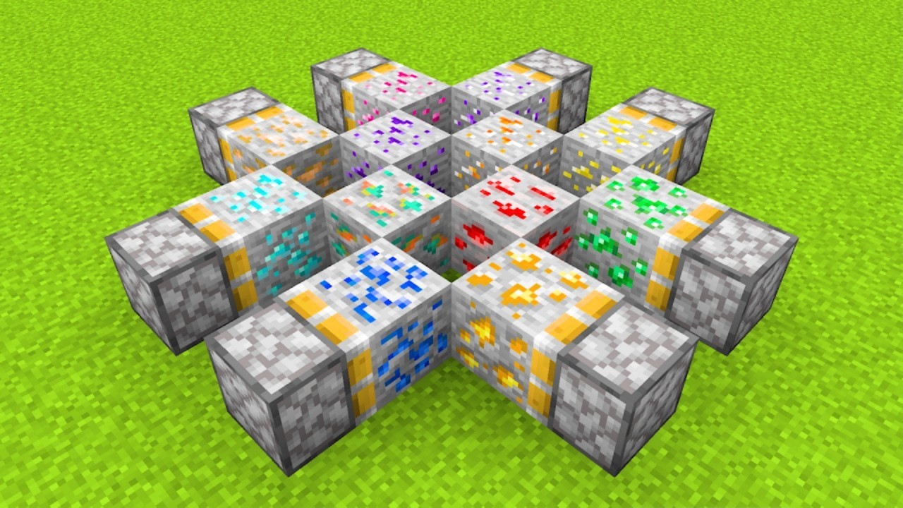 how to make rainbow ore - minecraft compilation